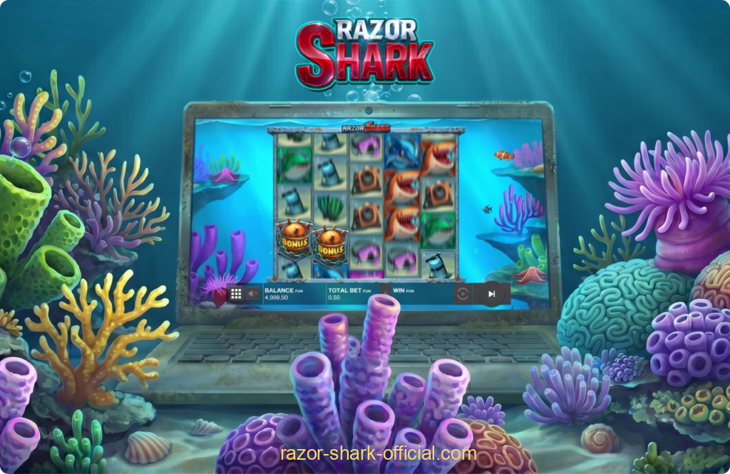 La ronda de tiradas gratis de Razor Shark comienza en cuanto aparecen un mínimo de 3 símbolos scatter en la cuadrícula